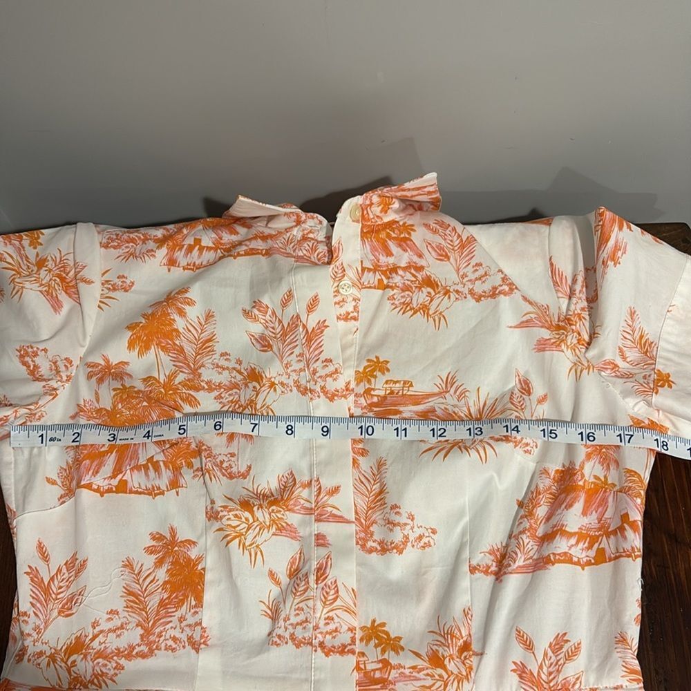 Donna Morgan Short Sleeve Pleated Button Down Midi Dress Size 10 - Picture 12 of 15